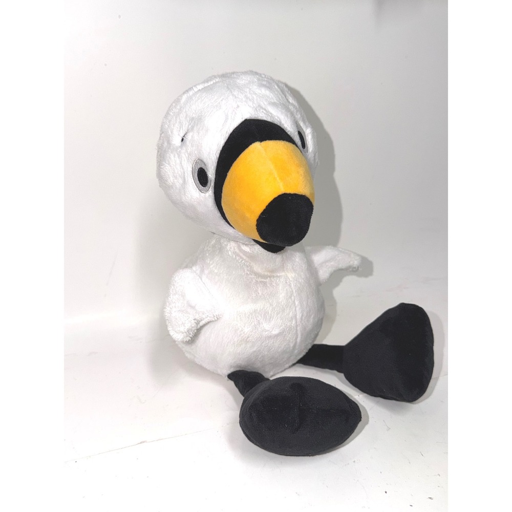 Kohls Cares Plush Goose and Duck White Black Stuffed Animal Bird 12 Inch  Story